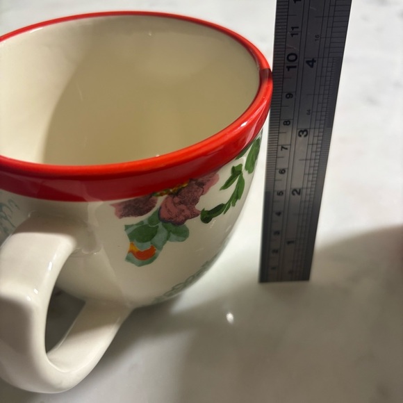 Set of 2 Pioneer Woman china mugs in flea market Country Garden floral pattern - Picture 8 of 9